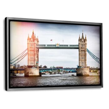 Londres - London Bridge - tableau sur toile avec espace d'ombre 8