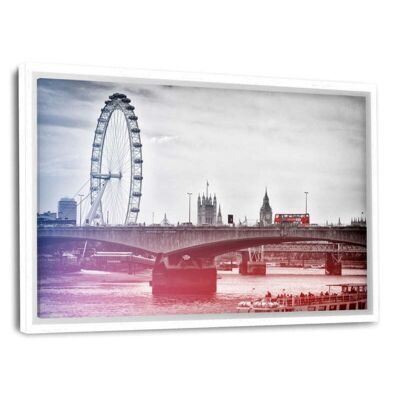 London - Bridge - canvas picture with shadow gap