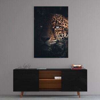Jaguar sauvage - tableau sur toile avec espace d'ombre 23