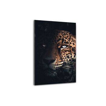 Jaguar sauvage - tableau sur toile avec espace d'ombre 25