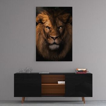 Lion - tableau sur toile avec espace d'ombre 23