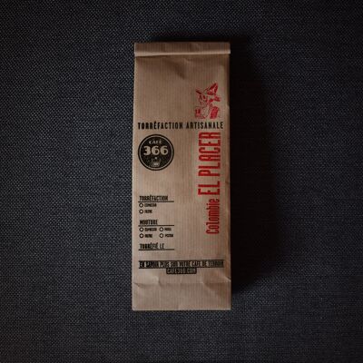Café colombiano - Frijoles Finca El Placer 250 g