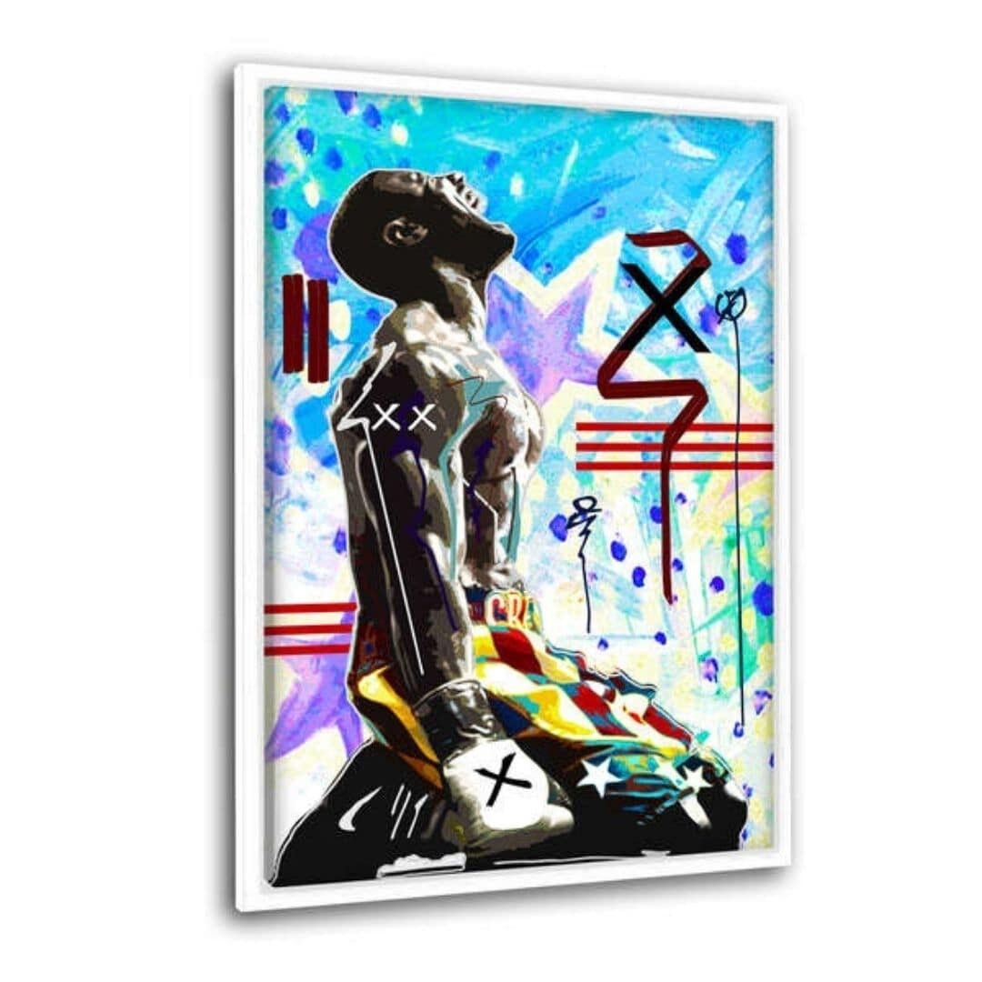 FIGHT FOR IT - Leinwandbild mit Schattenfuge