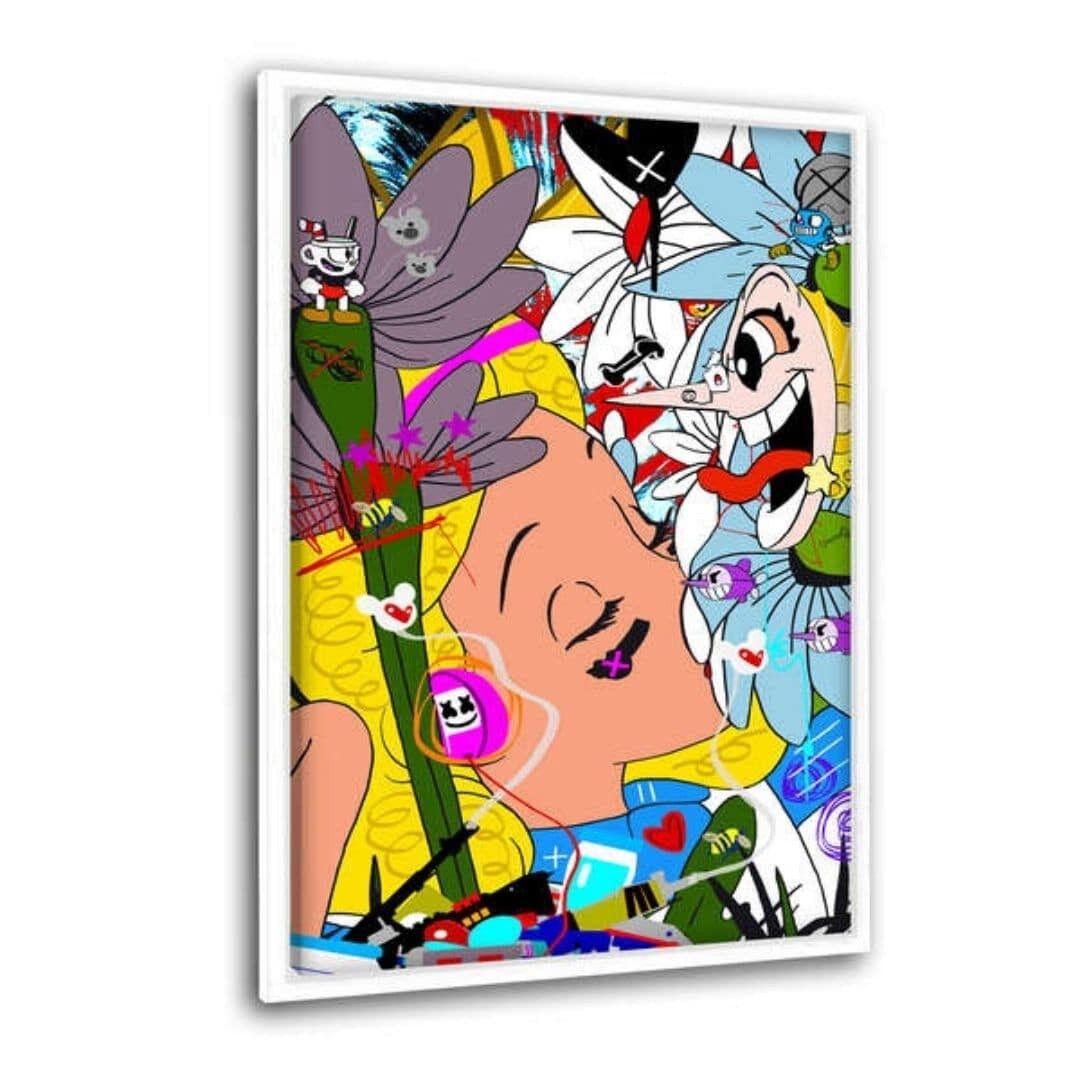 DREAMS - Leinwandbild mit Schattenfuge