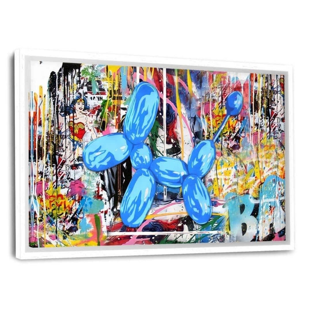 BALLOON DOG - quadro su tela con fuga d'ombra