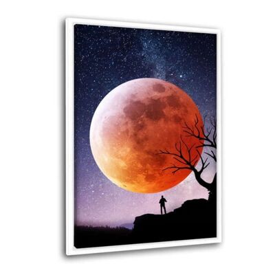 REDMOON - Leinwandbild mit Schattenfuge