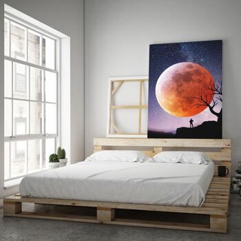 REDMOON - tableau sur toile avec espace d'ombre 23