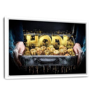 HODL - canvas picture with frame