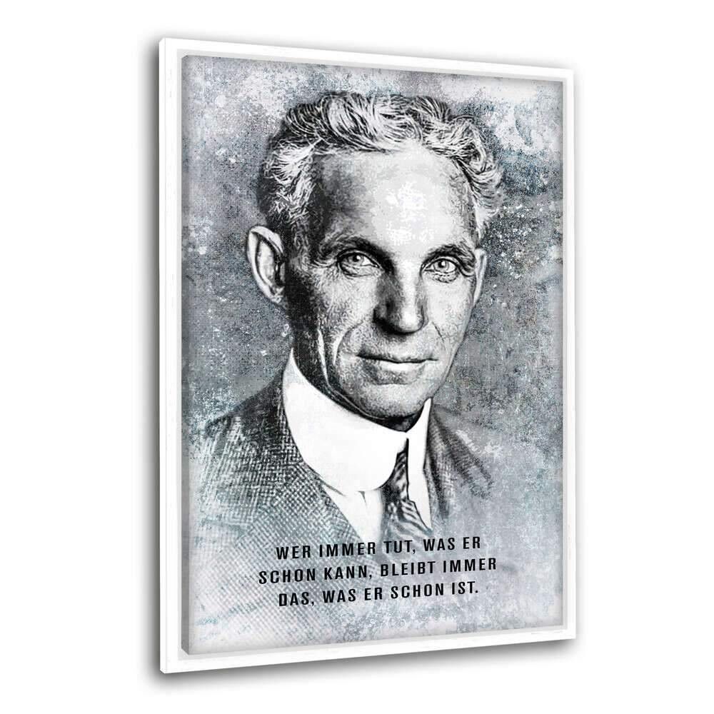 Geh neue Wege! - Leinwandbild mit Rahmen