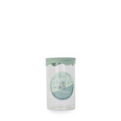GLASS JAR WITH SILICONE LID 1000 ML