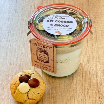 Kit Cookies 3 Chocolats