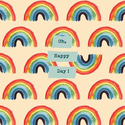 Tarjeta de felicitación 'Oh, feliz día'