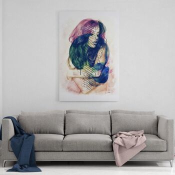 Lovely Nights - tableau sur toile avec espace d'ombre 23