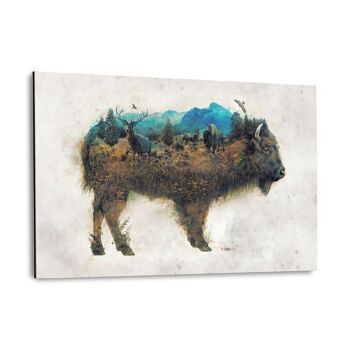 Buffalo World - Toile avec espace d'ombre 5