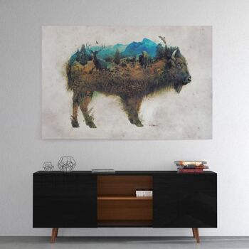 Buffalo World - Toile avec espace d'ombre 3