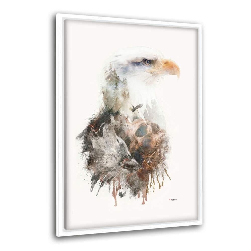 Eagle Pride - Leinwandbild mit Schattenfuge