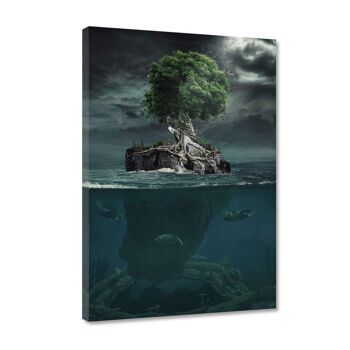 Magic Tree - tableau sur toile avec espace d'ombre 23