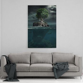 Magic Tree - tableau sur toile avec espace d'ombre 3