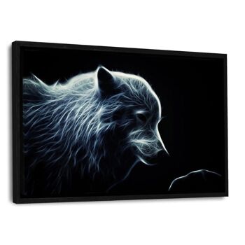 Glowing Arctic Wolf - Toile avec espace d'ombre 21