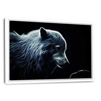 Glowing Arctic Wolf - Toile avec espace d'ombre 1