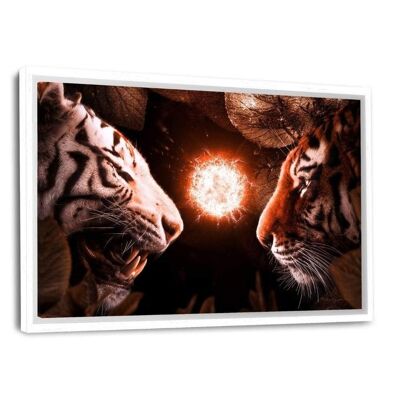 Beast Fights - Canvas with shadow gap