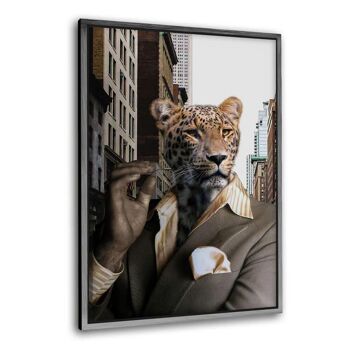 Tigre d'affaires - image sur toile avec espace d'ombre 11