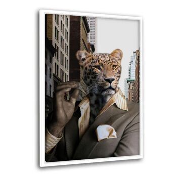 Tigre d'affaires - image sur toile avec espace d'ombre 1