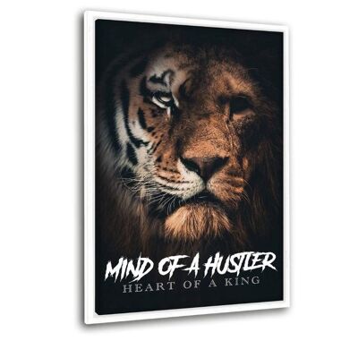 Mind of a Hustler - Canvas with shadow gap