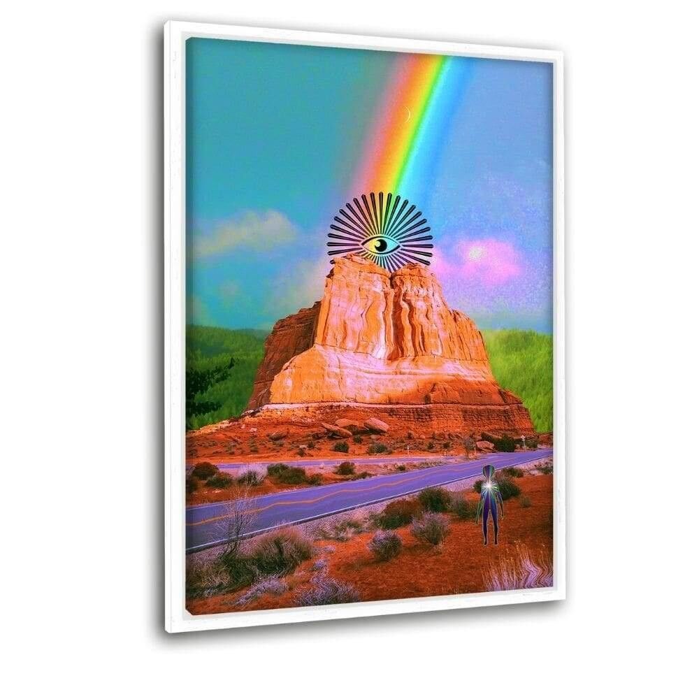 The Eyes That Sees Everything - Leinwandbild mit Schattenfuge