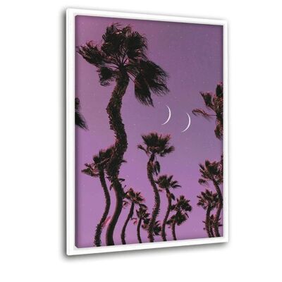 Palm Vibes - Leinwandbild mit Schattenfuge