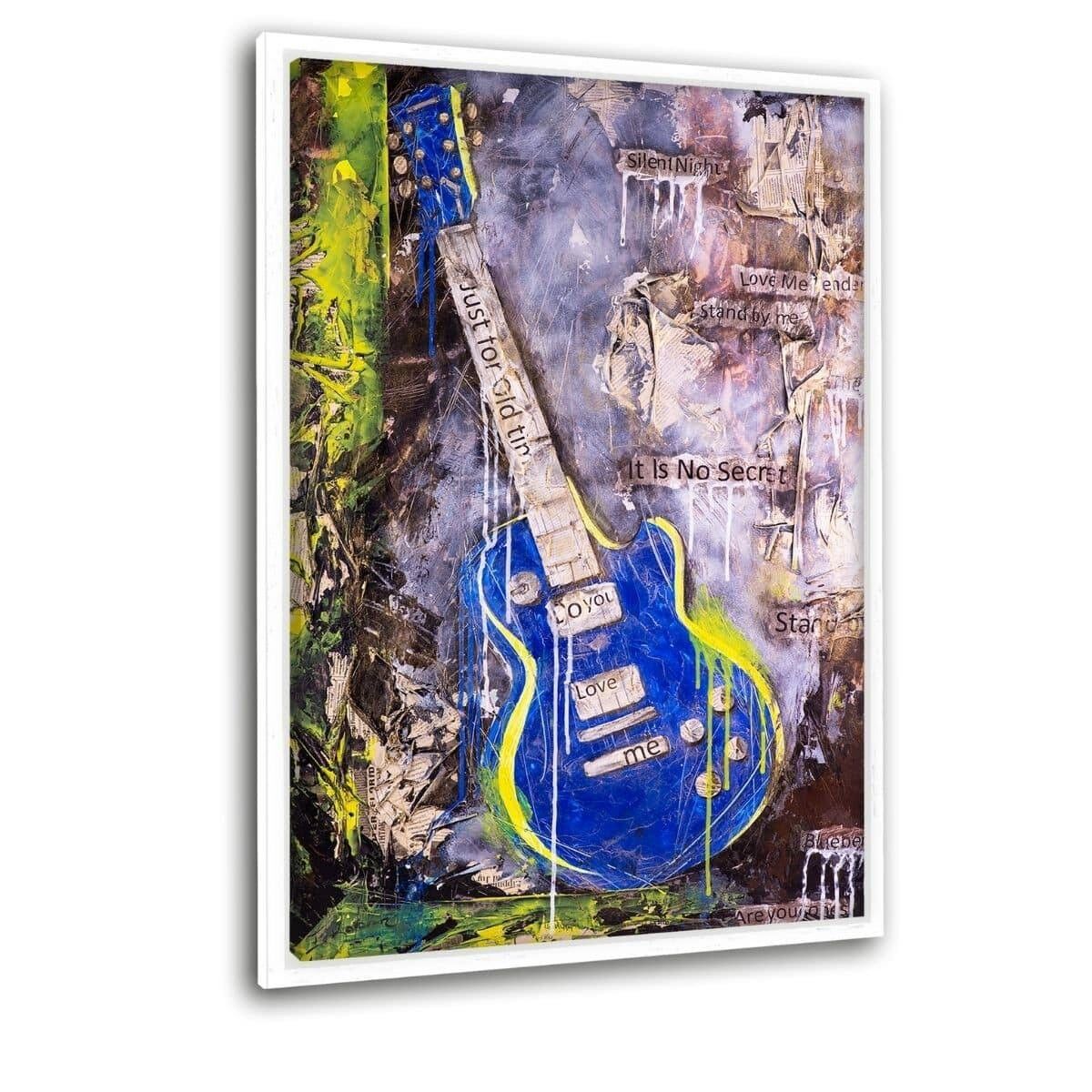 Blue Mood - quadro su tela con fuga d'ombra