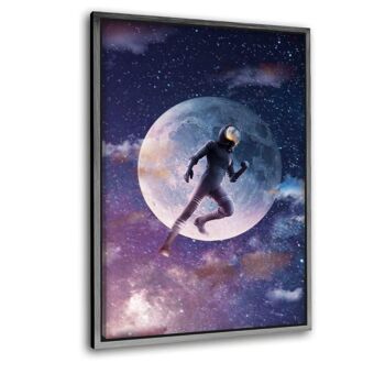 To the Moon - tableau sur toile avec espace d'ombre 8