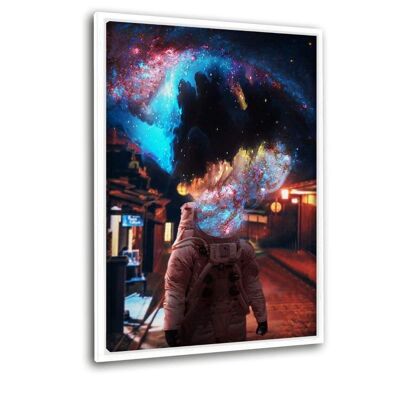 Space Lover - canvas picture with shadow gap