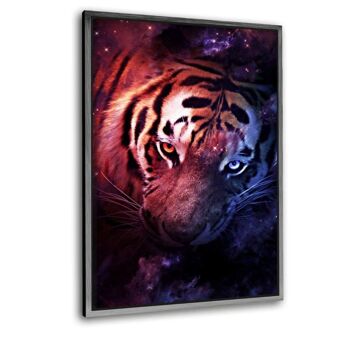 Tigre lumineux - Toile avec joint d'ombre 11