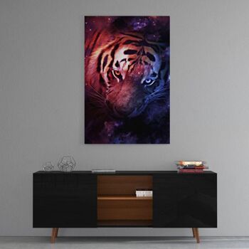 Tigre lumineux - Toile avec joint d'ombre 3