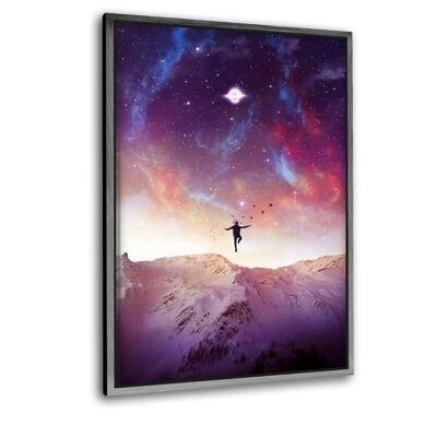 FLY HIGH - tableau sur toile avec espace d'ombre