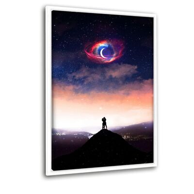 Big Galaxy Love - Leinwandbild mit Schattenfuge