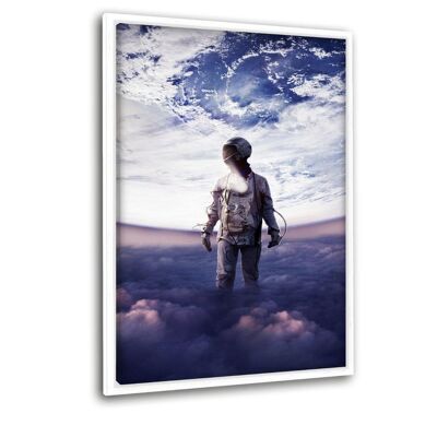 Astronauta - quadro su tela con spazio d'ombra