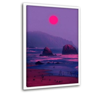 Sundown 2 - quadro su tela con spazio d'ombra