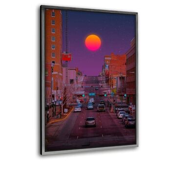 Sundown 1 - image sur toile avec espace d'ombre 11