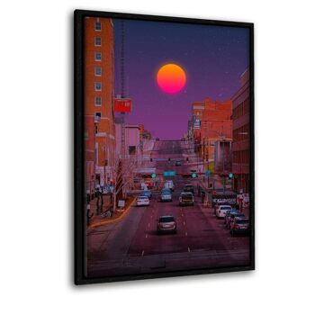 Sundown 1 - image sur toile avec espace d'ombre 17