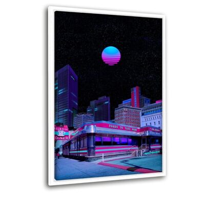 Nocturnal Paradise 4 - Canvas with shadow gap