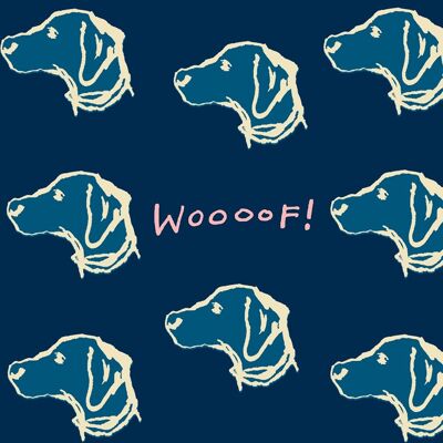 'Wooof' Greetings Card