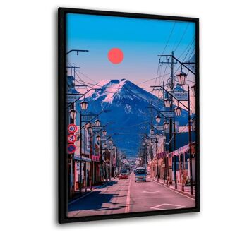 Fuji - tableau sur toile avec espace d'ombre 21
