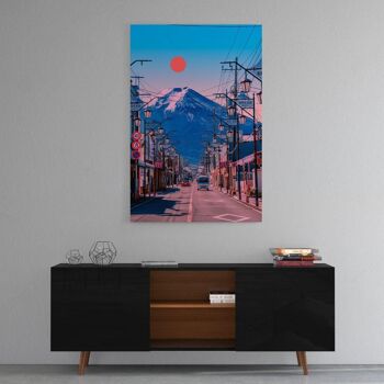 Fuji - tableau sur toile avec espace d'ombre 22