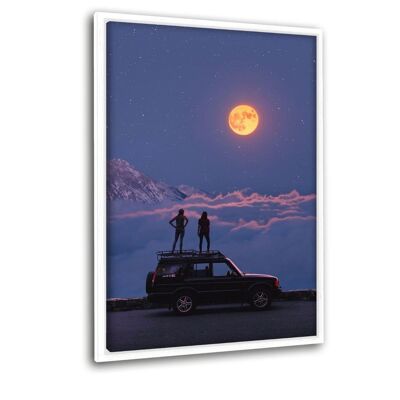 Moonlight 1 - canvas picture with shadow gap