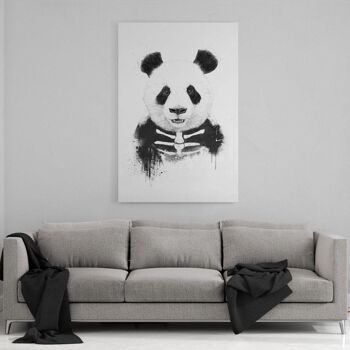 Panda Zombie - Toile avec espace d'ombre 13