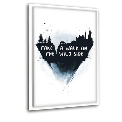 Walk On The Wild Side - Leinwandbild mit Schattenfuge