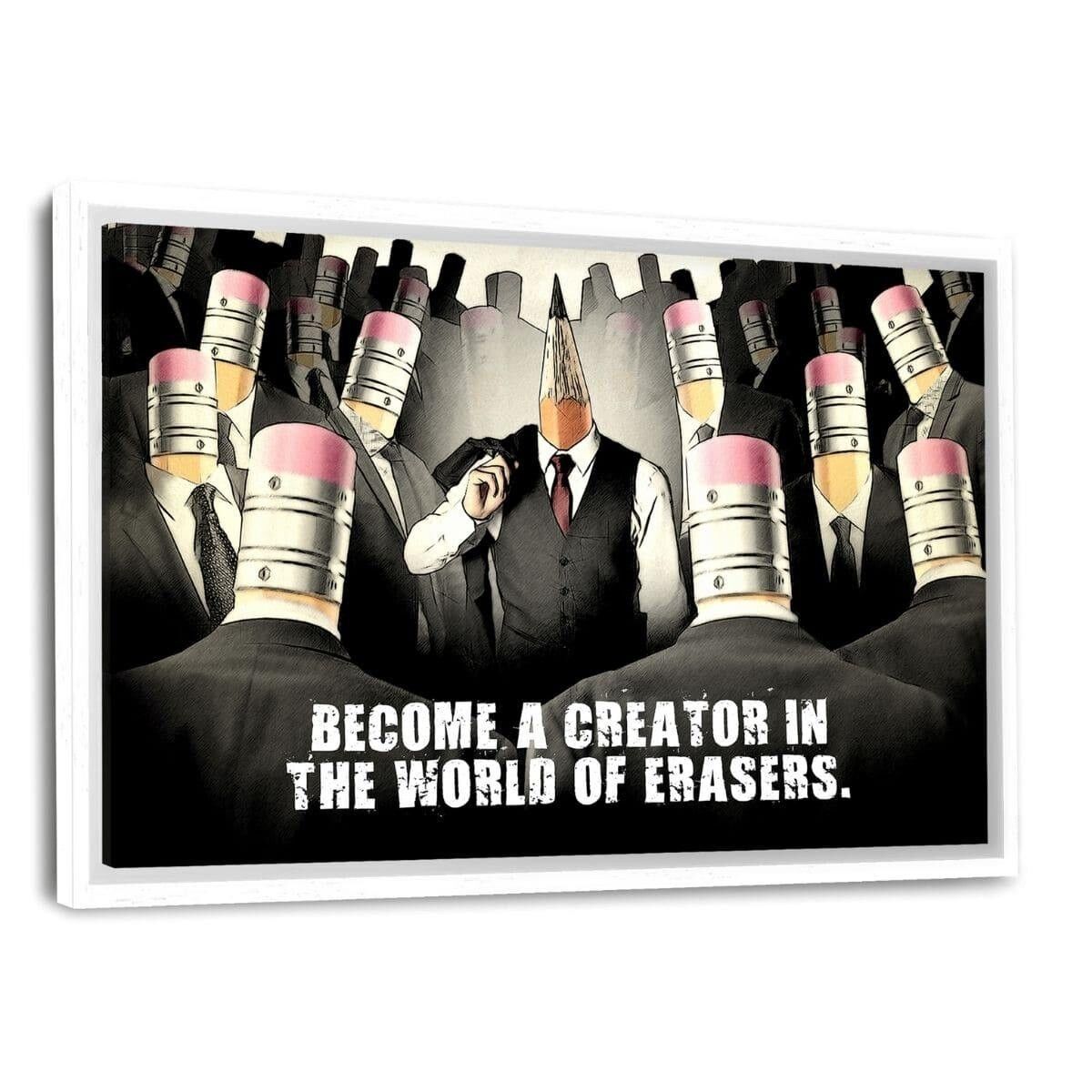 THE CREATOR- Leinwandbild mit Schattenfuge