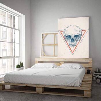 Skull In A Triangle #3 - Toile avec espace d'ombre 12